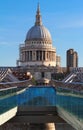 The famous St Paul`s cathedral at sunrise, London, United Kingdom. Royalty Free Stock Photo