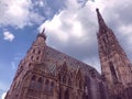 The famous St. Stephen`s Cathedral of Vienna, Austria