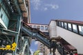 Famous stairs to 125 Street Subway Station in Harlem, New York City Royalty Free Stock Photo