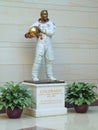 Famous statue of American astronaut