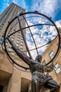 The famous Statue of Atlas in New York City Royalty Free Stock Photo