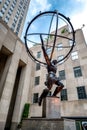 The famous statue of Atlas in New York City Royalty Free Stock Photo