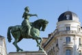 Famous statue of Joan of Arc, Orleans Royalty Free Stock Photo