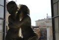 The famous statue of the kiss between Cupid and Psyche in a famous museum in Rome