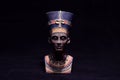 Famous Statuette Bust of Queen Nefertiti Royalty Free Stock Photo