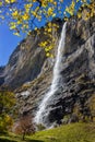 Famous Staubbach waterfall