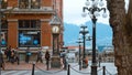 Famous Steam Clock in Vancouver Gastown - VANCOUVER, CANADA - APRIL 11, 2017