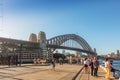 Famous steel Harbour bridge in Sydney Harbour, also lovingly called the Lung and Coat hanger...