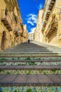 Famous steps at Caltagirone, Sicily