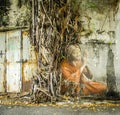 Famous street art in George Town, Penang, Malaysia