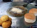 Famous street food in India small cutlet aloo tikki in Hindi language