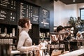 The famous Stumptown Coffee Roasters in downtown Portland Royalty Free Stock Photo