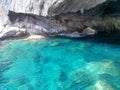 Famous submarine cave of Papanikolis in Meganisi, Lefkas, Greece.