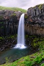 Famous Svartifoss waterfall
