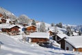 Famous Swiss skiing resort Braunwald Royalty Free Stock Photo