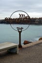 The famous symbol on the pathway that divides the Atlantic Ocean from the Mediterranean Sea