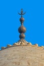 The Famous Taj Mahal dome, India Royalty Free Stock Photo
