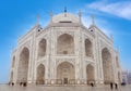 Famous Taj Mahal Mausoleum on sunrise in Agra, Uttar Pradesh, India Royalty Free Stock Photo