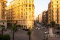 Famous Talaat Harb Square in downtown Egypt Royalty Free Stock Photo