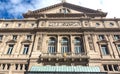 Teatro Colon Building Wall Architecture Opera House in Buenos Aires Argentina Capital Royalty Free Stock Photo