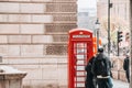 Famous Telephone Box in London England United Kingdom