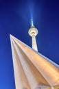 The famous Television Tower in Berlin at night