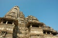 Famous temples in India with kamasutra love scenes Royalty Free Stock Photo