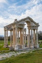 Famous Tetrapylon Gate in Aphrodisias ancient city, Turkey