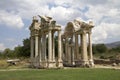 Famous Tetrapylon Gate in Aphrodisias Royalty Free Stock Photo