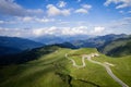 Famous Timmelsjoch High Alpine Road in the Austrian Alps also called Passo Rombo