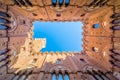 Famous Torre del Mangia in Siena, Italy Royalty Free Stock Photo