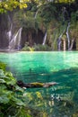 Waterfalls in Plitvice Lakes National Park, Croatia Royalty Free Stock Photo