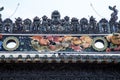 The famous tourist attractions in Guangzhou city Chinese Chen ancestral hall, on the roof with lime moulding process and Shiwan po Royalty Free Stock Photo