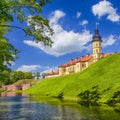 Famous Tourist Destinations.Backside of Renowned Nesvizh Castle