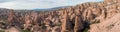 The famous tourist Pasabag Monks Valley . panoramic view. Cappadocia, Turkey