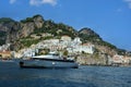 Famous touristic attraction, Amalfi coast in Italy