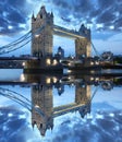 Famous Tower Bridge, London, UK