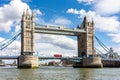 Famous Tower bridge over Thames river, London, UK Royalty Free Stock Photo