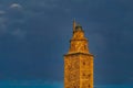 Famous Tower of Hercules in Coruna, Galicia, Spain Royalty Free Stock Photo