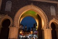 Famous town gate Bab Boujloud in the medina of Fes