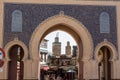 Famous town gate Bab Boujloud in the medina of Fes