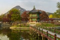 The famous traditional Korean pavilion