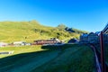 Famous train between Grindelwald and the Jungfraujoch station - railway to top of Europe, Switzerland