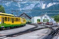 Famous train between Grindelwald and the Jungfraujoch station - railway to top of Europe, Switzerland