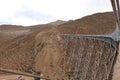 The famous Train To The Clouds arriving at the La Polvorilla Viaduct