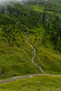 Famous Transfagarasan road and mountain landscape in Romania Royalty Free Stock Photo