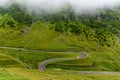 Famous Transfagarasan road and mountain landscape in Romania Royalty Free Stock Photo