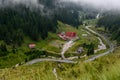 Famous Transfagarasan road and mountain landscape in Romania Royalty Free Stock Photo