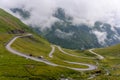 Famous Transfagarasan road and mountain landscape in Romania Royalty Free Stock Photo