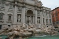 Famous Trevi fountain, Rome, Italy